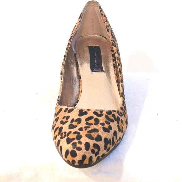 Leather leopard wedges by Steve Madden - Picture 3 of 12